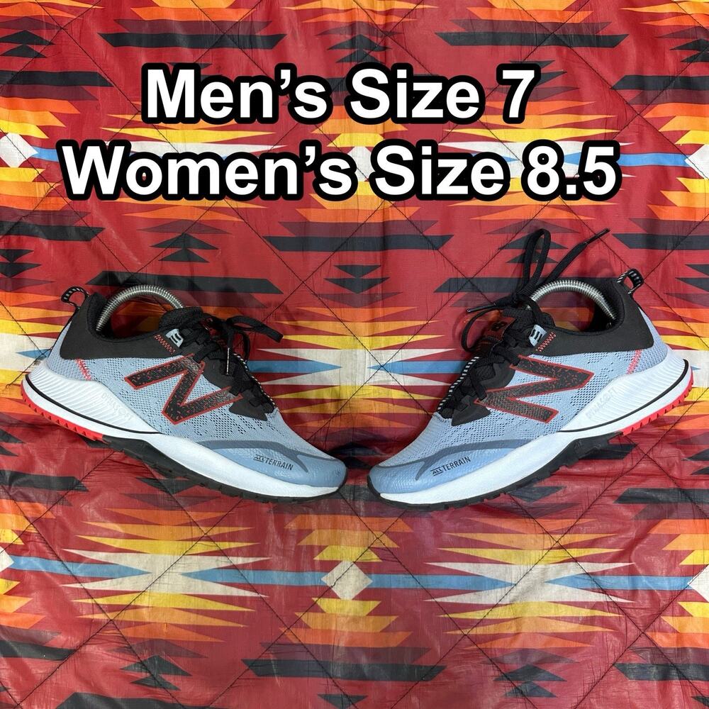 New Balance Dynasoft Nitrel V4 Blue Trail Running Shoes Men’s 7 Women’s 8.5 2E